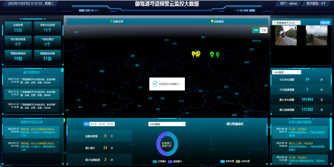 【御駕通】彎道預(yù)警系統(tǒng)助力廣西桂平市G358國(guó)道公路安全行駛保駕護(hù)航(圖2)